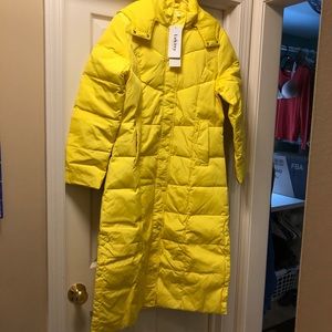 Long puffer coat